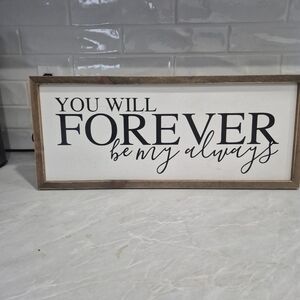 Wooden Framed Inspirational Wall Art
